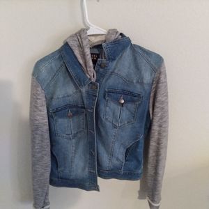 Women's Jean jacket hoodir